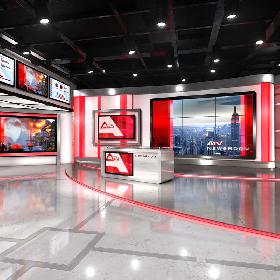 VR Studio Newsroom 2 3D model